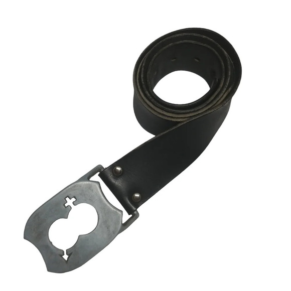 Bisexual Unicode Symbol Buckle and Leather Belt - Picture 1 of 8